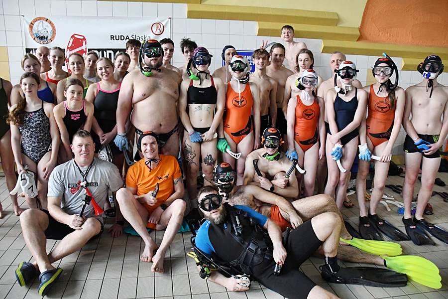 Hokej pod wodą Walenie Siemianowice Śląskie Finał WOŚP w Rudzie Śląskiej 25 I 2026